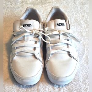 Vans® Seldan Kids' Skate Sneakers Shoes White 3Y